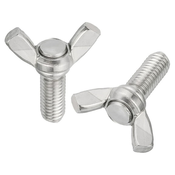 10pack M8-1.25x20mm Wing Butterfly Screws Bolts, 304 Stainless Steel Butterfly Screws