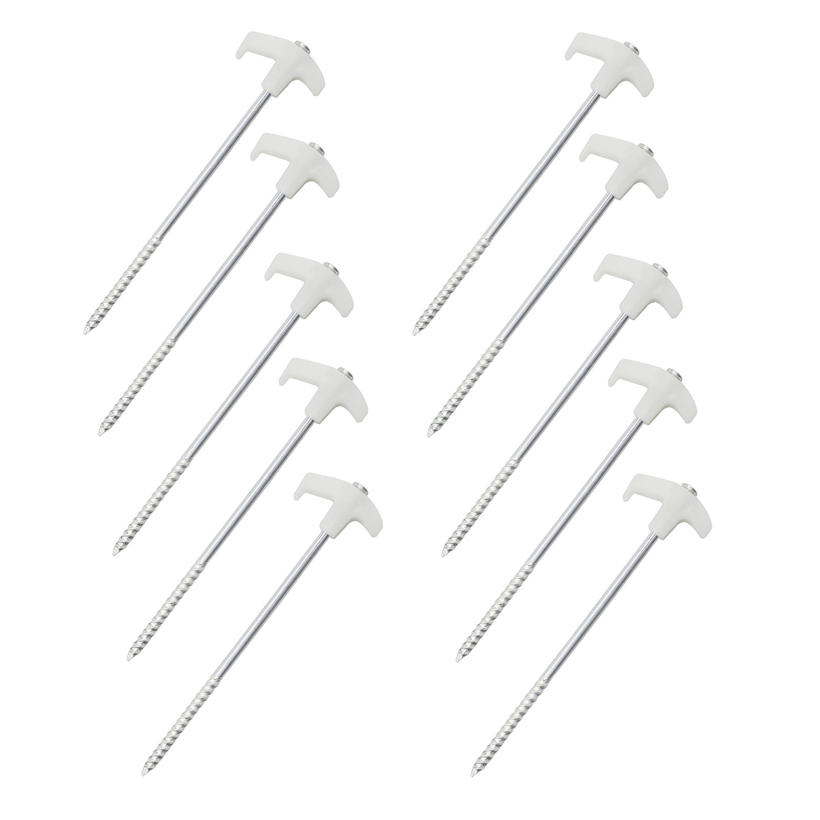 10pack Outdoor Travel Camping Tarps Stakes Ground Stakes Organizers Tent Peg for Toughs Ground Conditions