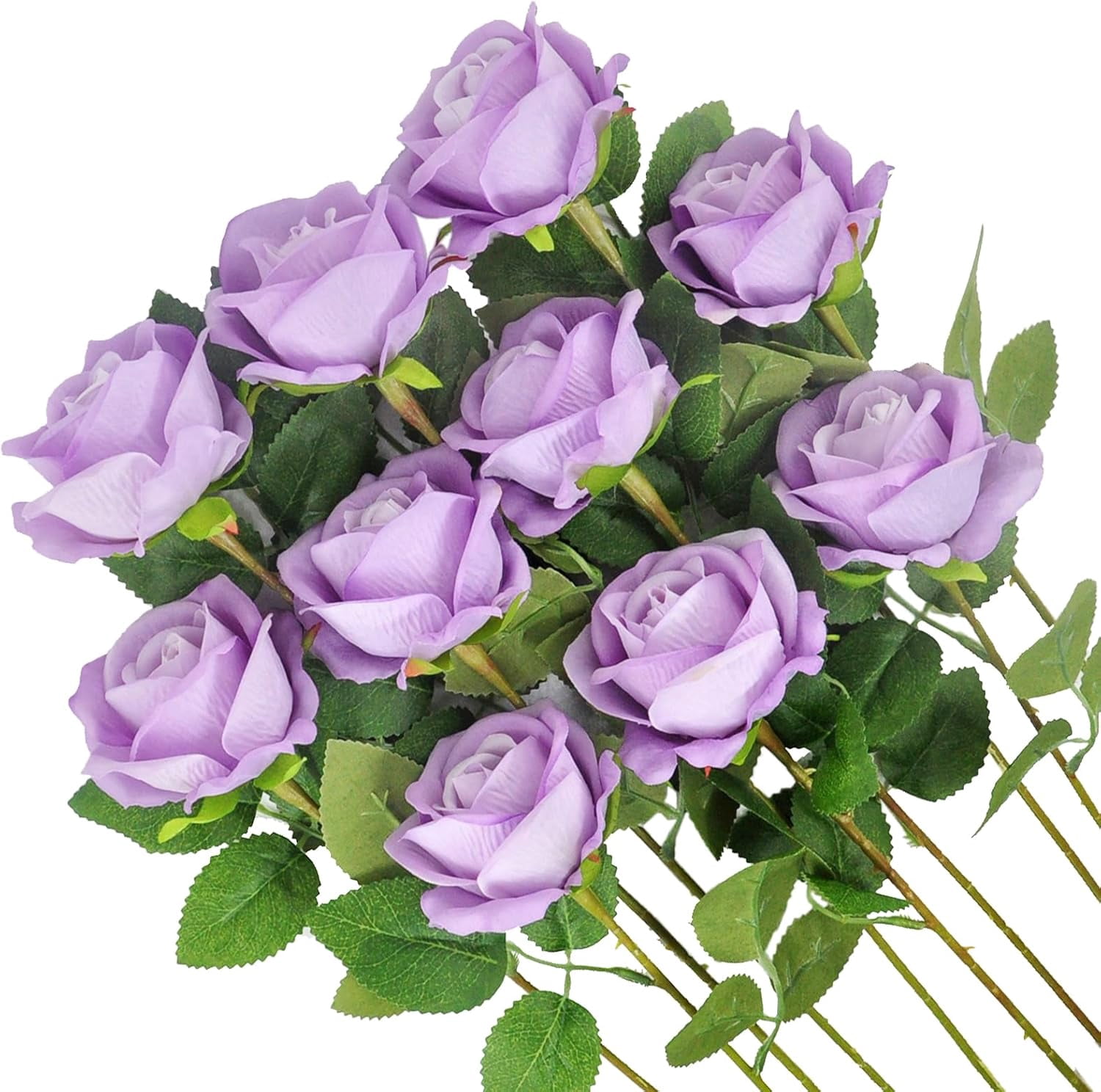 10pack Realistic Fake Roses Artificial Flowers with Stem for Decoration — free download