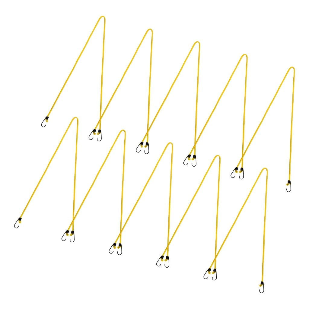 10pack Secure Bungee Cord Extendable Luggage Tie Hook Elastics Bungee Cord