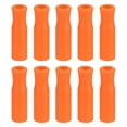thumbnail image 1 of 10pack Silicone Straw Tips, Soft Reusable Straws Tips Fit for 1/4 Inch(6mm) OD Stainless Steel Straws, Orange, 1 of 6