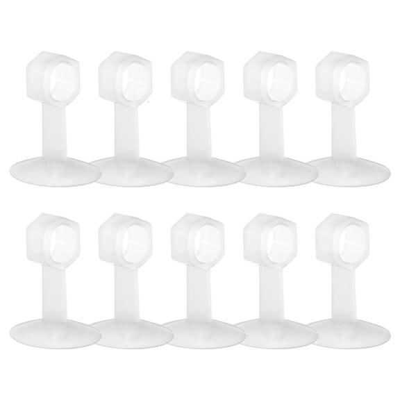 10pack Soft Transparents Door Bumpers Invisible Silicone Wall Protectors