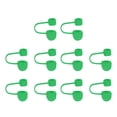 thumbnail image 1 of 10pack Straw Cover Cap, Green Silicone Straw Tips Cover Fits 8mm/0.31 Drinking Straws, 1 of 6