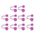 thumbnail image 1 of 10pack Straw Cover Cap, Rose Red Silicone Straw Tips Cover Fits 8mm/0.31 Drinking Straws, 1 of 6