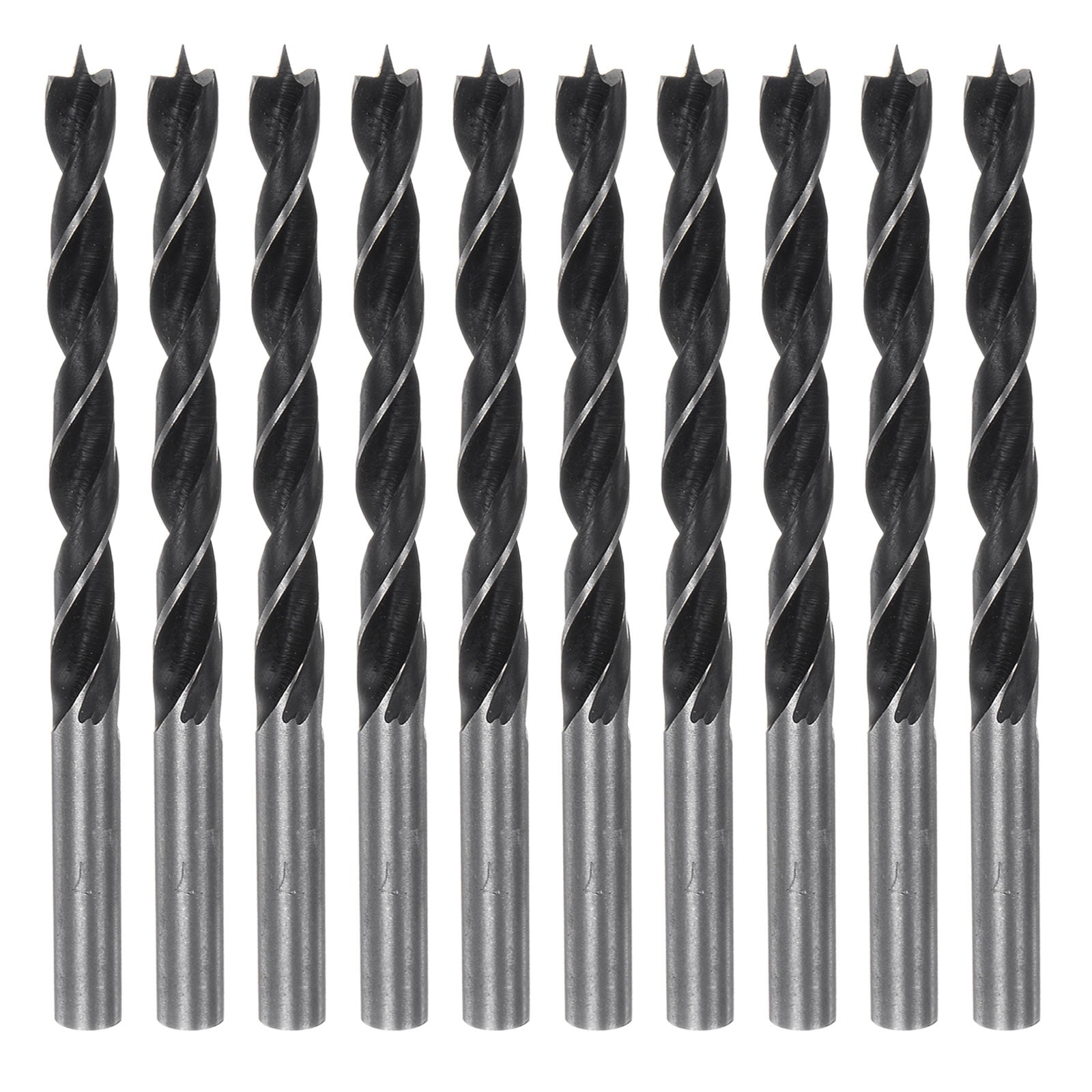 10packs Brad Point Drill Bits 7mm Dia #45 Steel Round Shank Wood ...