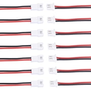 10pairs JST-XH 2.54mm 1S 2 Pin Balance Plug Lead Socket Male and Female Connector with 22awg 10cm Silicone Wire Cables