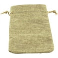 thumbnail image 1 of 10pc 10 Pcs 7.08" Long Burlap Packing Pouches with Drawstring Design Linen Burlap Pouches Gift Bags Small Candy Pouch Gunny Sack Bags for Christmas Party Wedding Favors Jewelry Bags Dark Khaki, 1 of 3