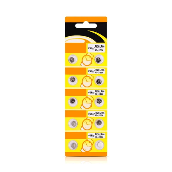 10pc/20pc AG4 LR626 Button Batteries Metal Construction AG4 LR626 Alkaline Button Cells for Various Applications