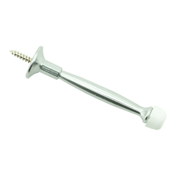 10pc 4" Solid Door Stop, Chrome Finish