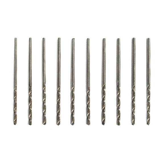 10pc #53 High Speed Steel Drill Bits 1/16 Inch Shank
