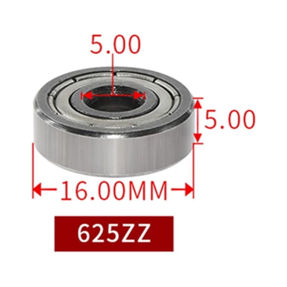 10pc 625ZZ Premium Metal Shielded Ball Bearing 625zz Deep Groove Miniature Bearings For Skateboard Scooter 3D Printers Bearings