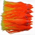 thumbnail image 1 of 10pc 7" Soft Octopus Skirt Fishing Lure Squid Skirts Trolling Fishing Lures Baits for Saltwater Fishing 18cm (Orange Yellow), 1 of 1