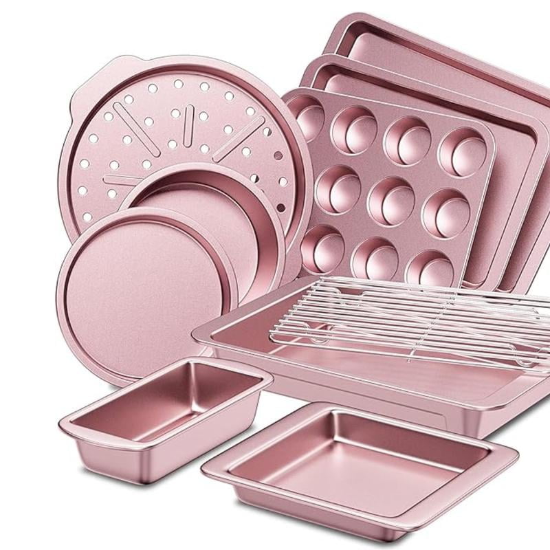 10pc Bakeware Sets, Teflon-free Cookware Set, Non-Stick, Baking Pan Set ...