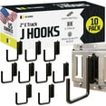 thumbnail image 1 of "10pc E-Track Hooks, E-Track Accessories , 2 Inch Etrack J Hooks, Enclosed Trailer Accessories, Cargo Trailer Accessories. for Trailer Storage Using E Track Accessories for Enclosed Trailer or Truck", 1 of 7