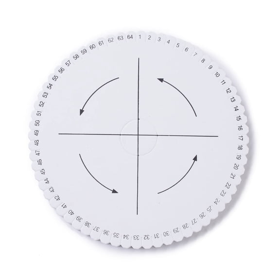 10pc EVA Braiding Disc Disk Macrame Board DIY Cord Bracelet Craft Tool Flat Round White 15x0.95cm