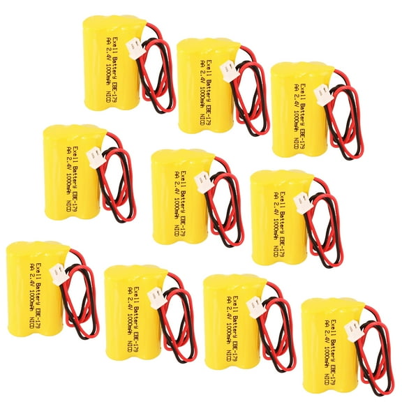 10pc Exit Light Battery for Exitronix Exit Signs 10010034 10010036