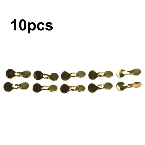 10pc Fishing Propeller Blade Turbo Propeller Spinner Blades DIY Fishing Lure Hook Bait Fishing Accessories Gold/silver Brand New