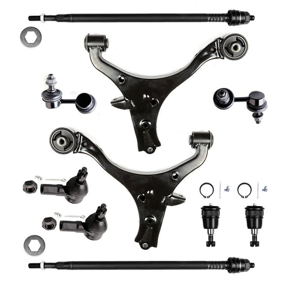 10pc For 2002-06 Honda CR-V Steering Tie Rod Sway Bar Control Arm Ball Joint