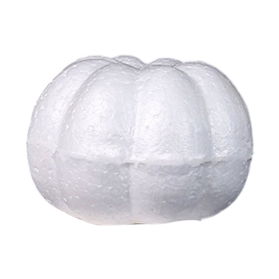 10pc Halloween Decorative Foam Pumpkin Set, Lightweight Artificial Polyfoam Ball Ornaments, DIY Crafting Supplies for Fall Tabletop and Holiday Home Decor, 1Pack F