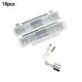 thumbnail image 1 of 10pc In Line 6x30mm Fuse Holder Crimp Peanut Flip Shell Push Fit Type Bike Quad, 1 of 5