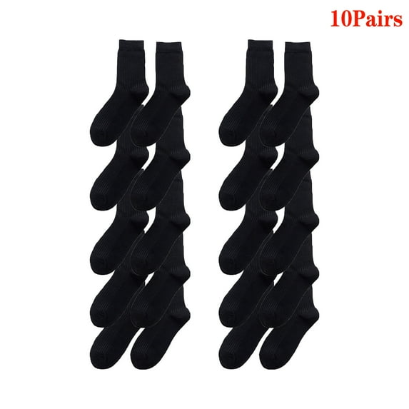 (10pc)MSJUHEG Socks for Women,Running Socks,Fuzzy Socks,Womens Ankle Socks,Crew Socks for Women,Socks for Men Series Colorful Pattern Novelty Cute Socks Black A