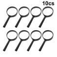 thumbnail image 1 of 10pc Magnifying Glasses, Black Magnifying Glass Outdoor Explore for Kids, 1 of 5