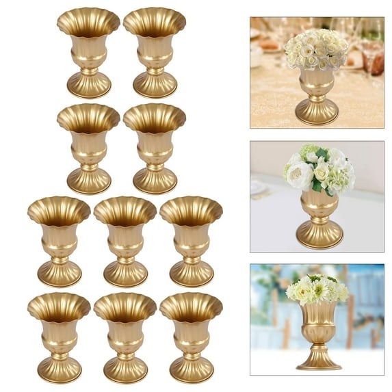 10pc Metal Trumpet Wedding Flower Vase Party Events Decoration Free-Standing
