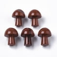 thumbnail image 1 of 10pc Natural Red Jasper GuaSha Stone Gua Sha Scraping Massage Tool for SPA Relaxing Meditation Massage Undyed Mushroom Shaped 21x16mm, 1 of 3