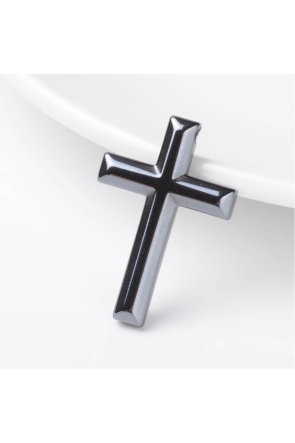 10pc Non-Magnetic Synthetic Hematite Pendants 33x22x5mm Hole: 1.5mm Material Synthetic Non-magnetic Hematite