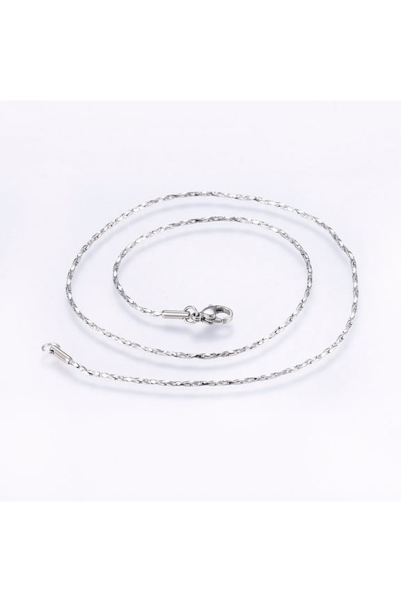10pc Non-Tarnish 304 Stainless Steel Coreana Chain Necklaces with Lobster Claw Clasps Stainless Steel Color 16.9 inch(43cm) 1.4mm