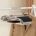 thumbnail image 1 of 10pc Non-slide Strong Shoulder Hangers, Heavy Duty, Minimalist Design, Space Saving, Organizers, Wardrobe Essentials, Heavyweight Clothes, Non-slip Grip, Durable Plastic Construction,, 1 of 8