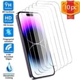 thumbnail image 1 of 10pc Per Pack Tempered Glass Screen Protector for Apple iPhone 15 Pro Max (Clear), 1 of 5