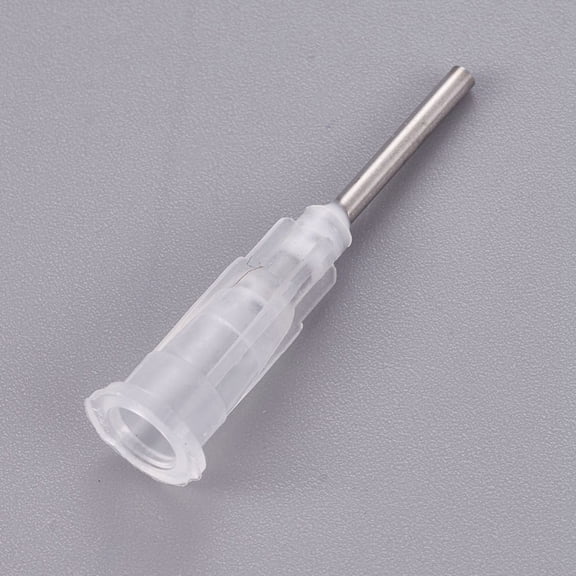 10pc Plastic Fluid Precision Blunt Needle Dispense Tips Clear 7.5x6.5x30.5mm Inner Diameter: 4mm Pin: 1.6mm