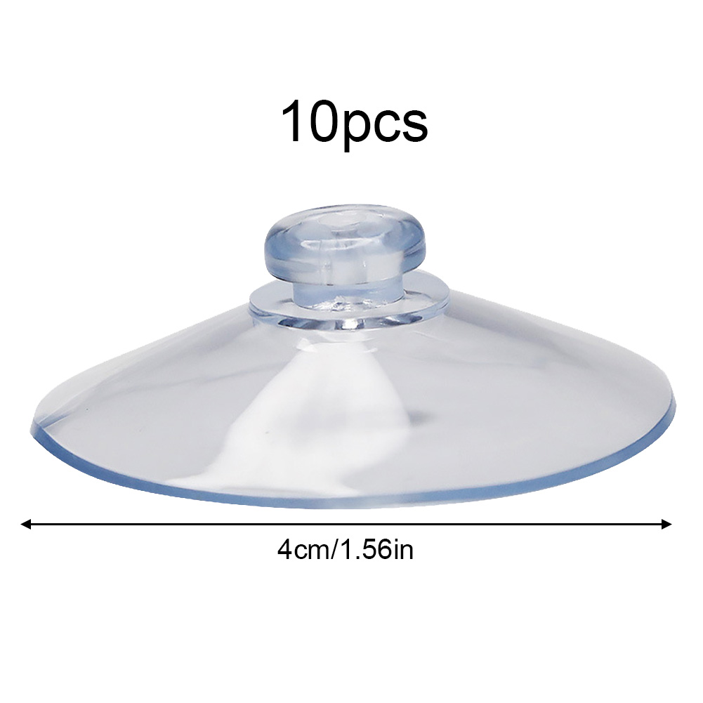 100 Clear Plastic/Rubber Suction Cups – Bulk Pack For Windows, Signs, Crafts