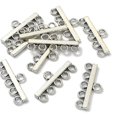 thumbnail image 1 of 10pc Tibetan Style Alloy Chandelier Components Links 5-Strand Reducer Connector Bar Cadmium Free & Lead Free Antique Silver 12x29x2mm Hole: 2.5mm & 3mm, 1 of 5