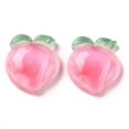 thumbnail image 1 of 10pc Transparent Resin Decoden Cabochons Peach Pink 19.5x18x6mm, 1 of 2