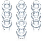 10pc Universal Plastic CPR Pocket Resuscitator Mask Replacement Valves, CPR Rescue Mask Training Valves Clear