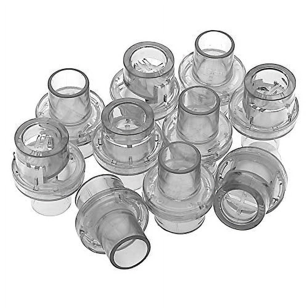 10pc Universal Plastic CPR Pocket Resuscitator Mask Replacement Valves, CPR Rescue Mask Training