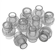 10pc Universal Plastic CPR Pocket Resuscitator Mask Replacement Valves, CPR Rescue Mask Training Valves Clear