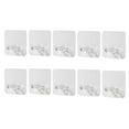 10pc Wall Storage Hook Power Plug Metal Grill Panel Cork Board Hooks