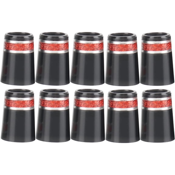 10pcs 0.370 Golf Ferrules Tapered Ferrules Compatible for Multi Chrome Rings for Taper Tip Iron Wedge（Blue/Green/Red/Silver）