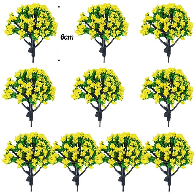 10pcs 1/150 1/100 Scale Artificial Model Trees Artificial Train