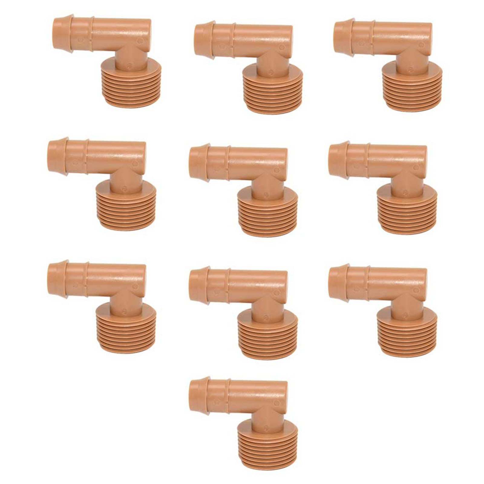 10pcs 1/2” 3/4” Coupling Drip Irrigation Fittings Barbed Drip Coupler