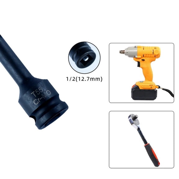 10pcs 1/2 inch Drive Torx Star Bit Socket Set for Automotive Repairs