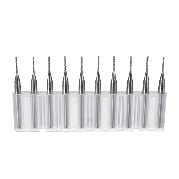 10pcs 1*3.1*8mm End Mill Straight Shank Cutter CNC PCB Router Bit Engraving Milling Tools for Woodworking Router Bits
