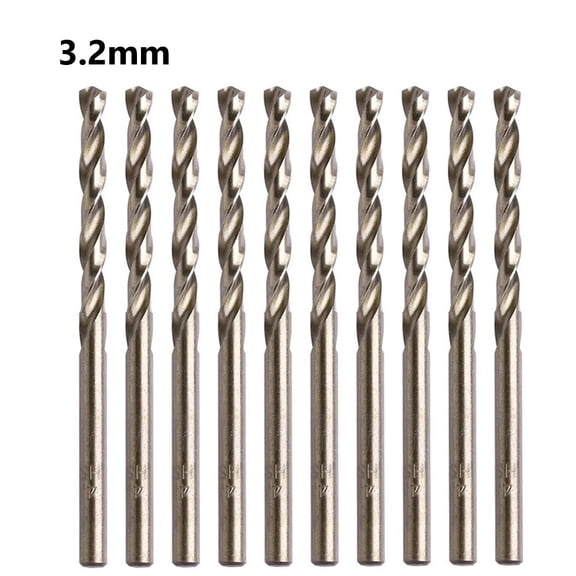 10pcs 1-5mm Cobalt HSS Drill for M35 For Stainless Steel Drilling Metalworking