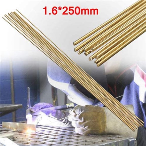 10pcs 1.6*250mm Brass Rods Wires For Repair Welding Brazing Soldering