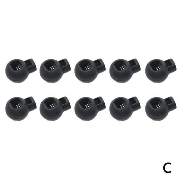 10pcs/1 Set Practical Elastic Shoelace's Buckle Shoesstring's Stopper Shoe Lace Accessories For Women Men V6L0