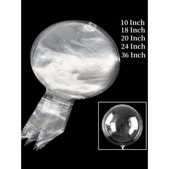 10pcs 10 24inch Transparent Bobo Bubble Balloon Clear Inflatable Air Helium Globos Wedding Birthday Party Decoration