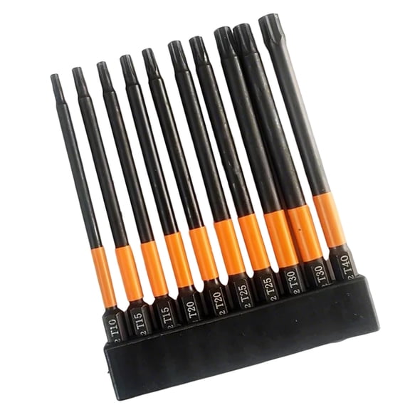 10pcs 100mm or 50mm Star Screwdriver Bit Set with Tips S2Steel for Electronics and Furniture Assembly